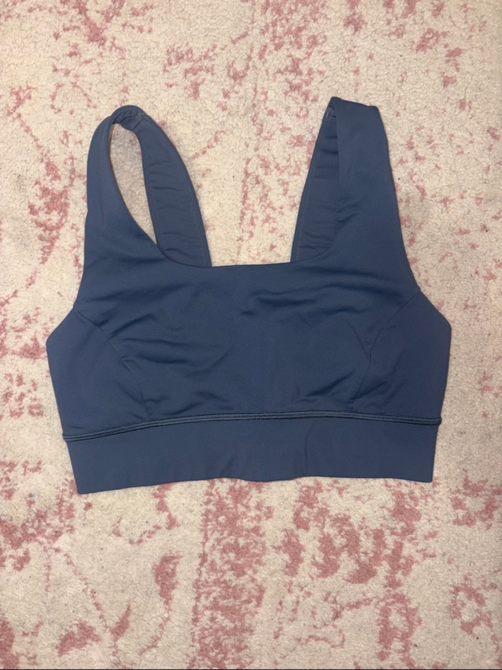 lululemon athletica Deep Blue Square-Neck Sports Bra